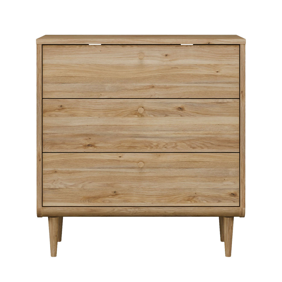 Comoda Japanki  3 Sertare, Stejar Mauvella, 87.1 Cm