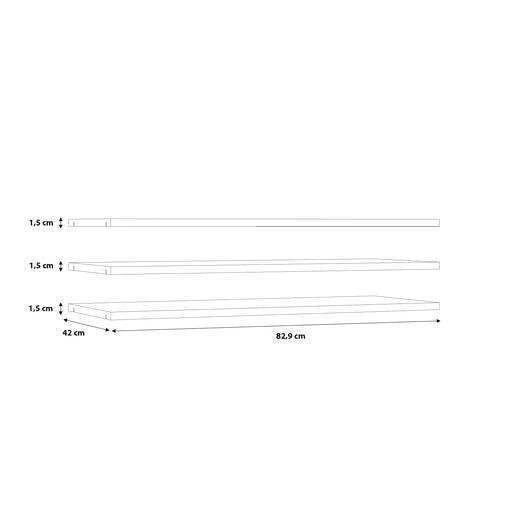 Set 3 Polite Joben, Gri, 82.9 Cm