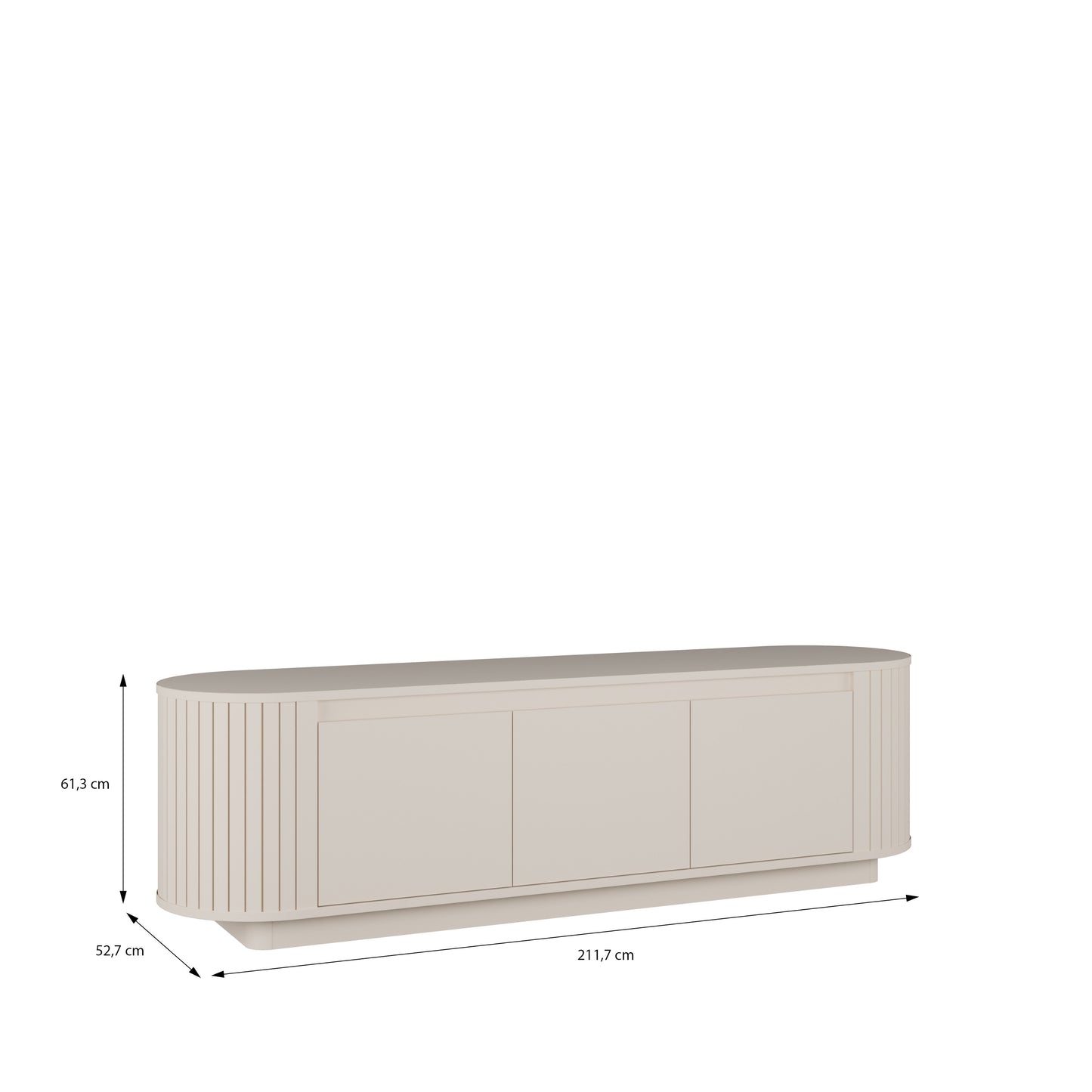 Comoda Tv 3 Usi Chorus, Sand, 211.7 Cm
