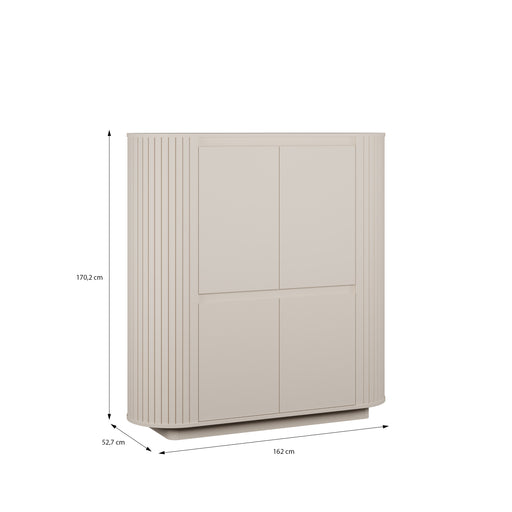 Comoda 4 Usi Chorus, Sand, 162 Cm