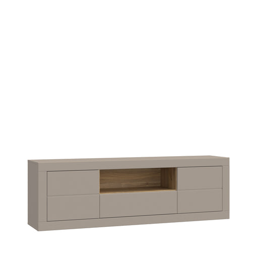 Comoda Tv 1 Sertar Si 2 Usi Loftking, Mauvella oak Si Taupe, 195.4 Cm