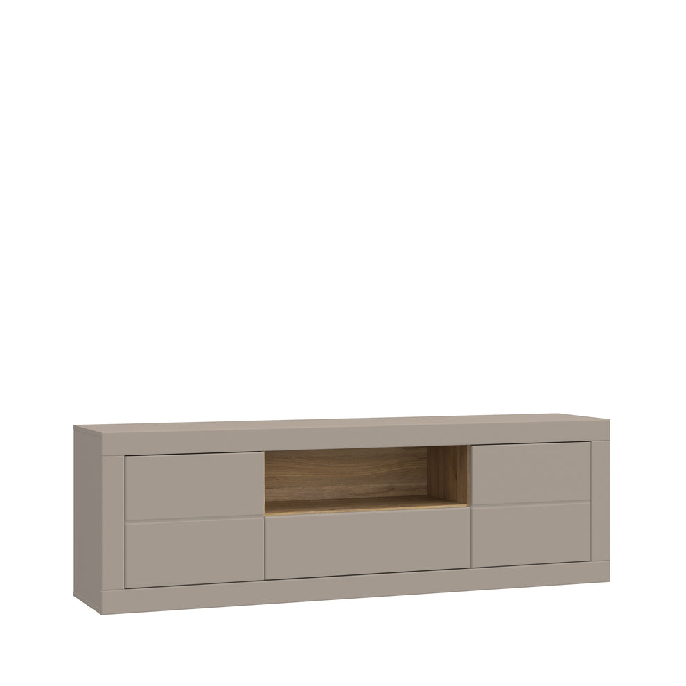Comoda Tv 1 Sertar Si 2 Usi Loftking, Mauvella oak Si Taupe, 195.4 Cm