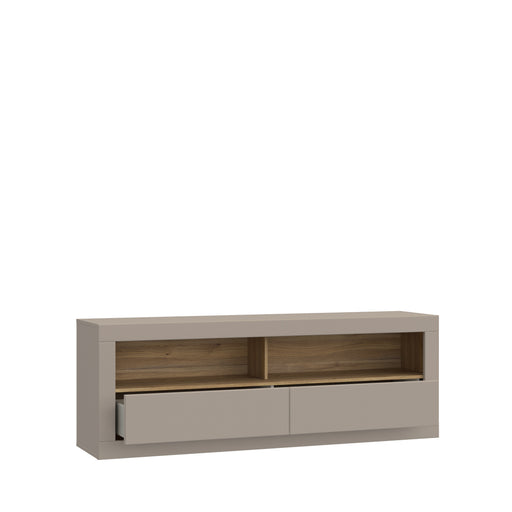 Comoda Tv 2 Sertare Loftking, Mauvella oak Si Taupe, 175.4 Cm