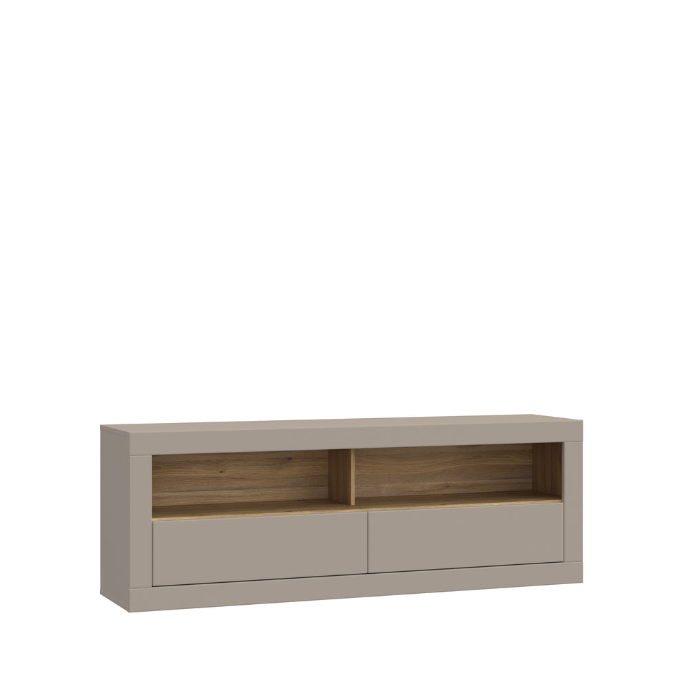Comoda Tv 2 Sertare Loftking, Mauvella oak Si Taupe, 175.4 Cm