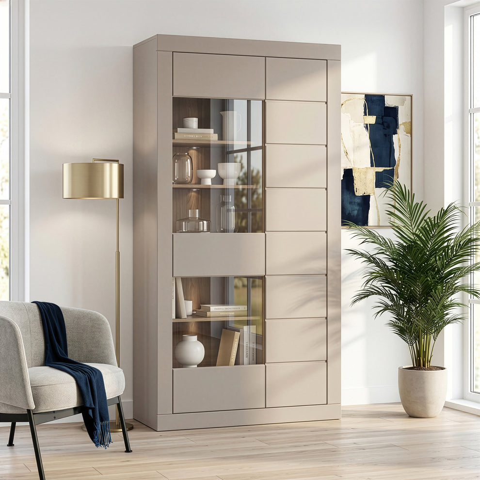 Etajera Loftking, Mauvella oak Si Taupe, 101 Cm