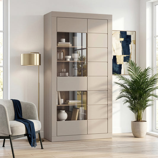 Etajera Loftking, Mauvella oak Si Taupe, 101 Cm