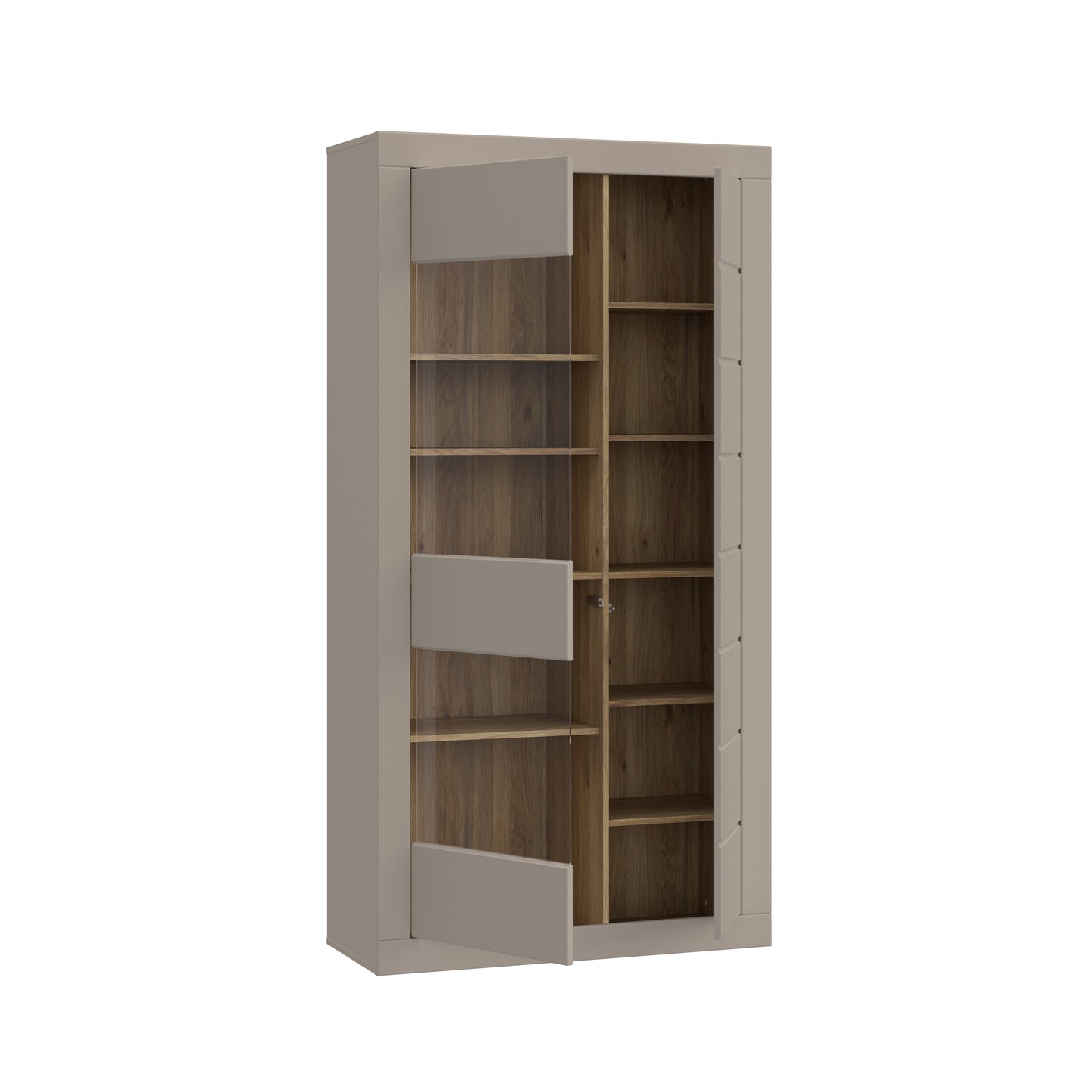 Etajera Loftking, Mauvella oak Si Taupe, 101 Cm
