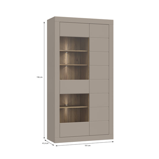 Etajera Loftking, Mauvella oak Si Taupe, 101 Cm