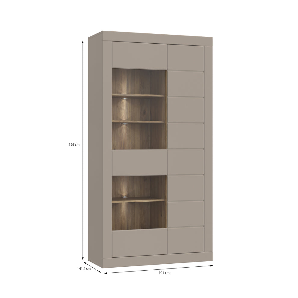Etajera Loftking, Mauvella oak Si Taupe, 101 Cm