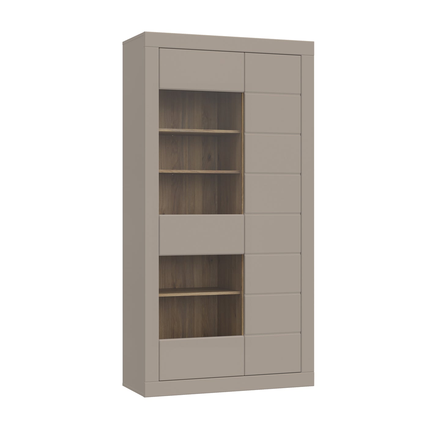 Etajera Loftking, Mauvella oak Si Taupe, 101 Cm