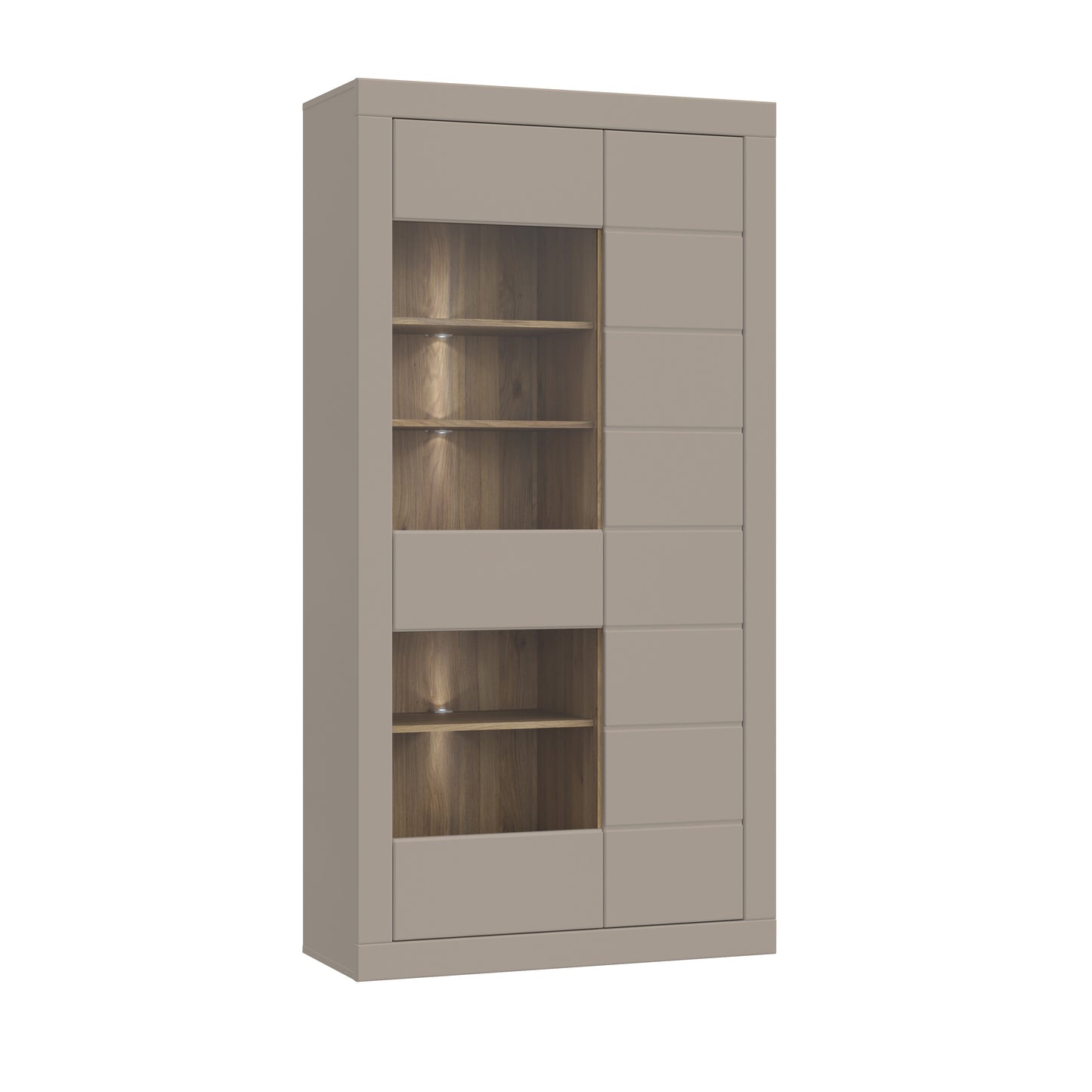 Etajera Loftking, Mauvella oak Si Taupe, 101 Cm