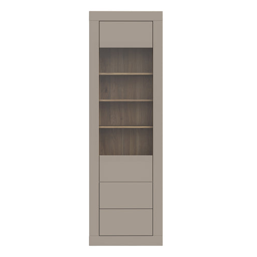 Vitrina Mica Loftking, Mauvella oak Si Taupe, 61.3 Cm