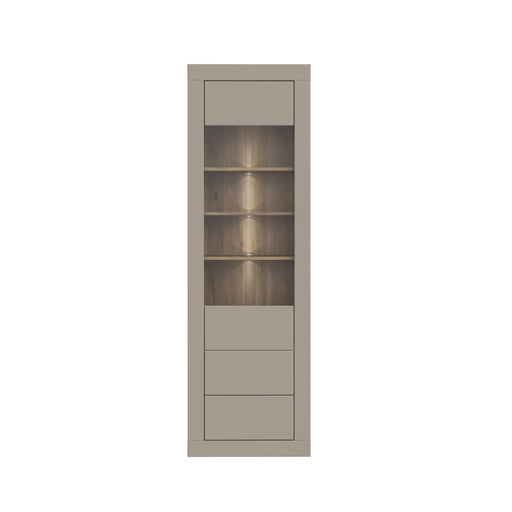 Vitrina Mica Loftking, Mauvella oak Si Taupe, 61.3 Cm