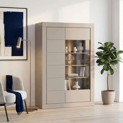 Comoda 2 Usi Loftking , Mauvella oak Si Taupe, 101 Cm