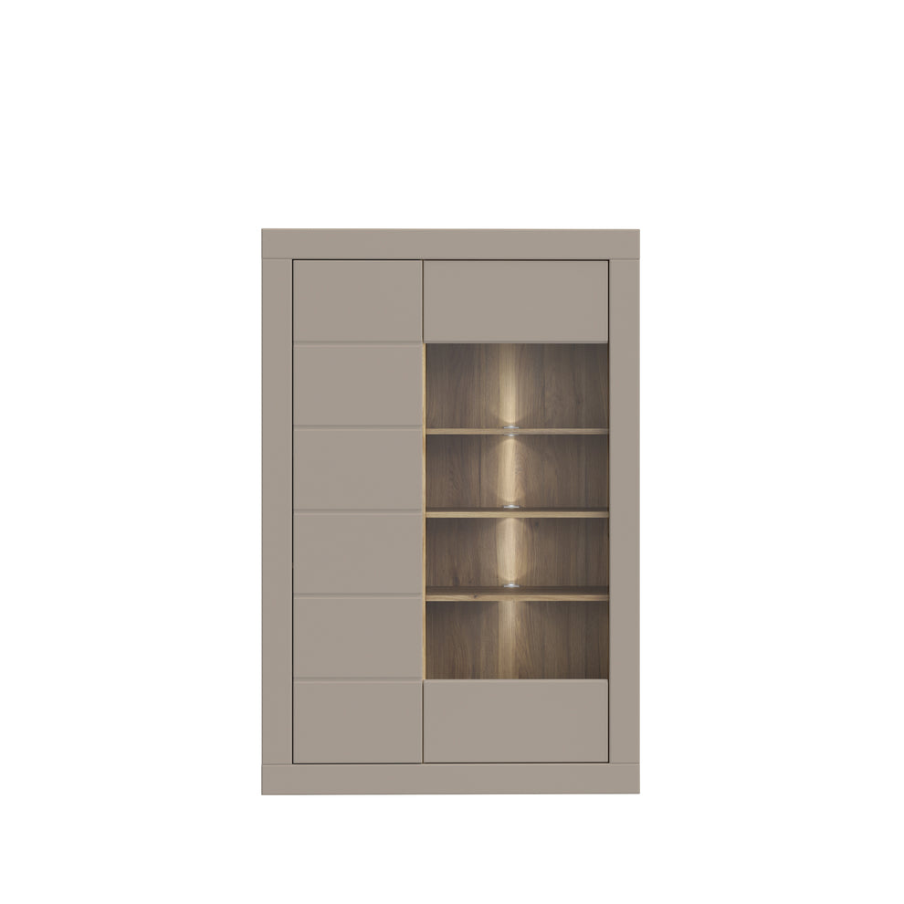 Comoda 2 Usi Loftking , Mauvella oak Si Taupe, 101 Cm