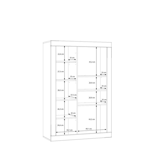 Comoda 2 Usi Loftking , Mauvella oak Si Taupe, 101 Cm