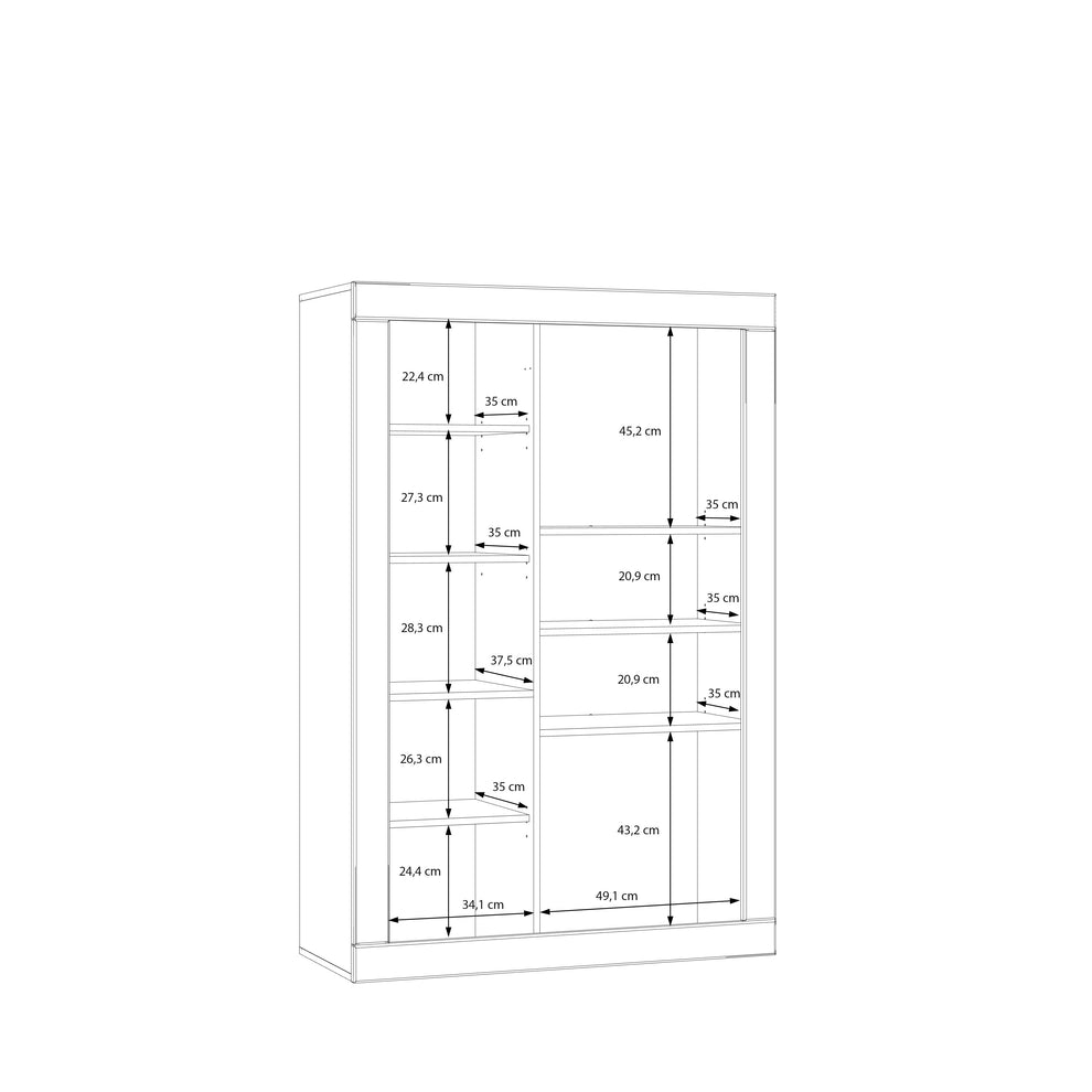 Comoda 2 Usi Loftking , Mauvella oak Si Taupe, 101 Cm