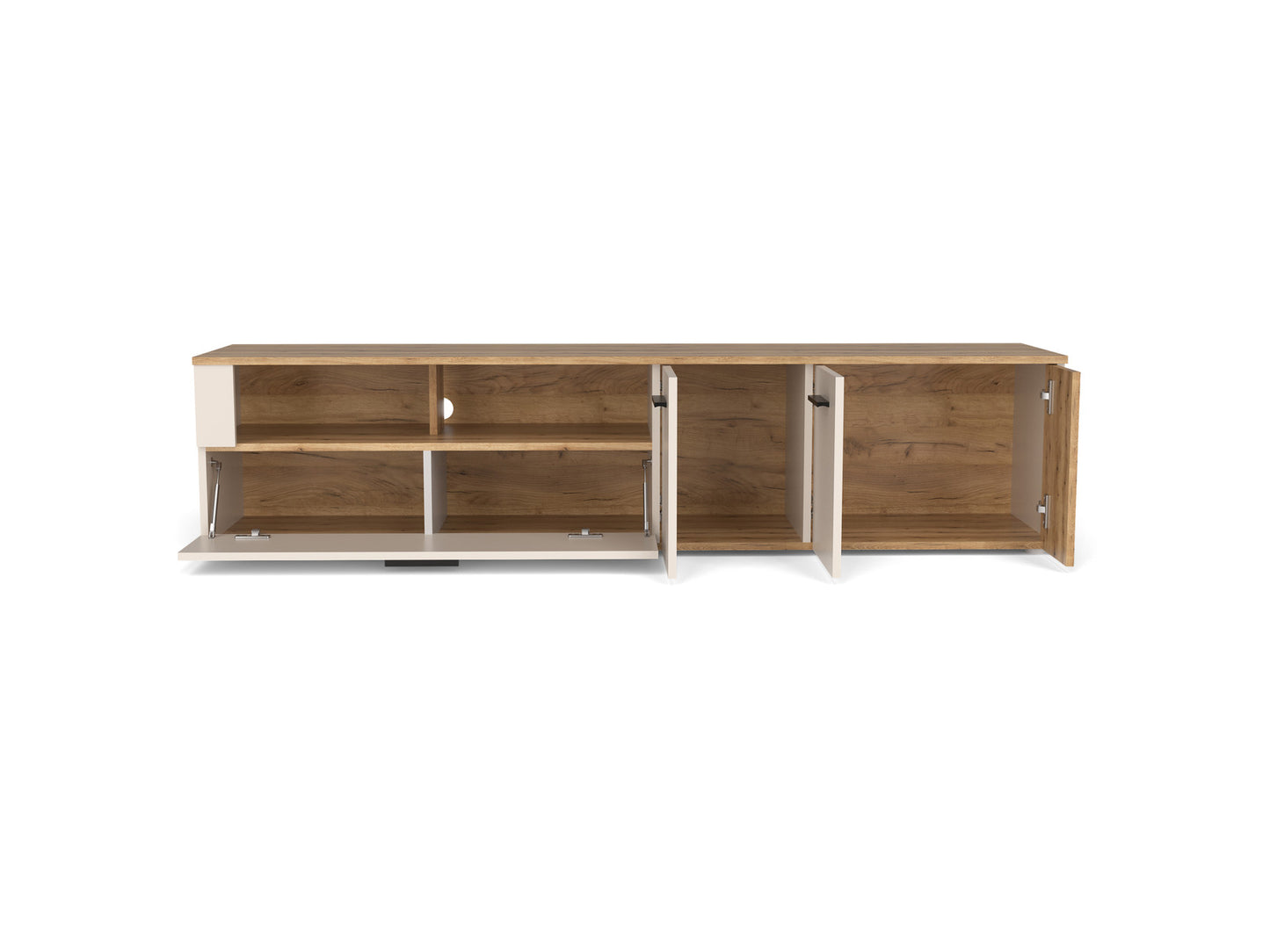 Comoda Tv Frizzante, Cashmir Si Stejar Evoc, 180.6 Cm