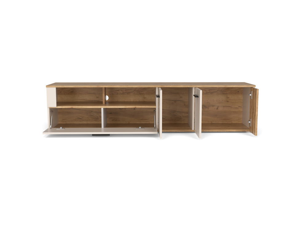 Comoda Tv Frizzante, Cashmir Si Stejar Evoc, 180.6 Cm