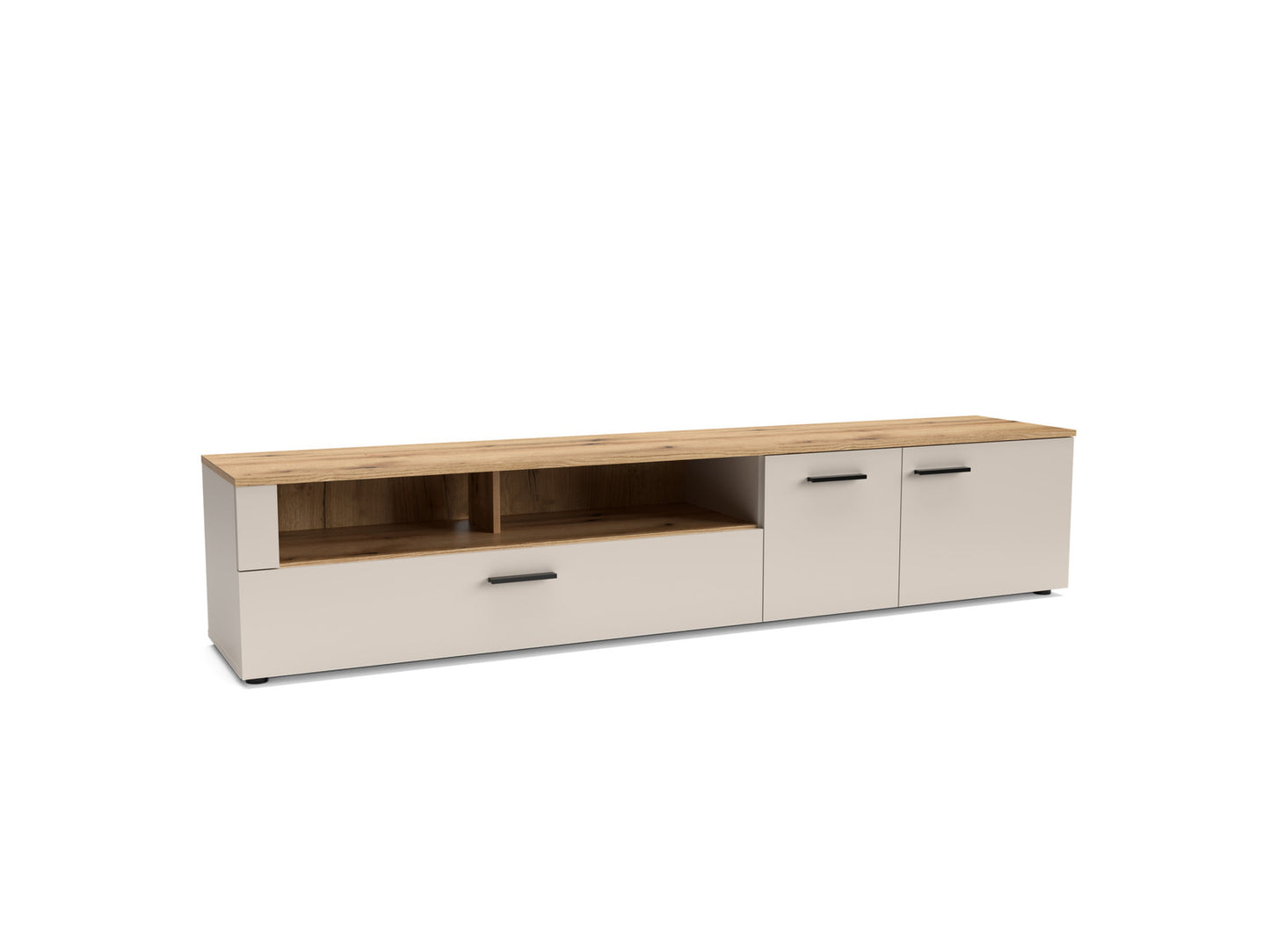 Comoda Tv Frizzante, Cashmir Si Stejar Evoc, 180.6 Cm