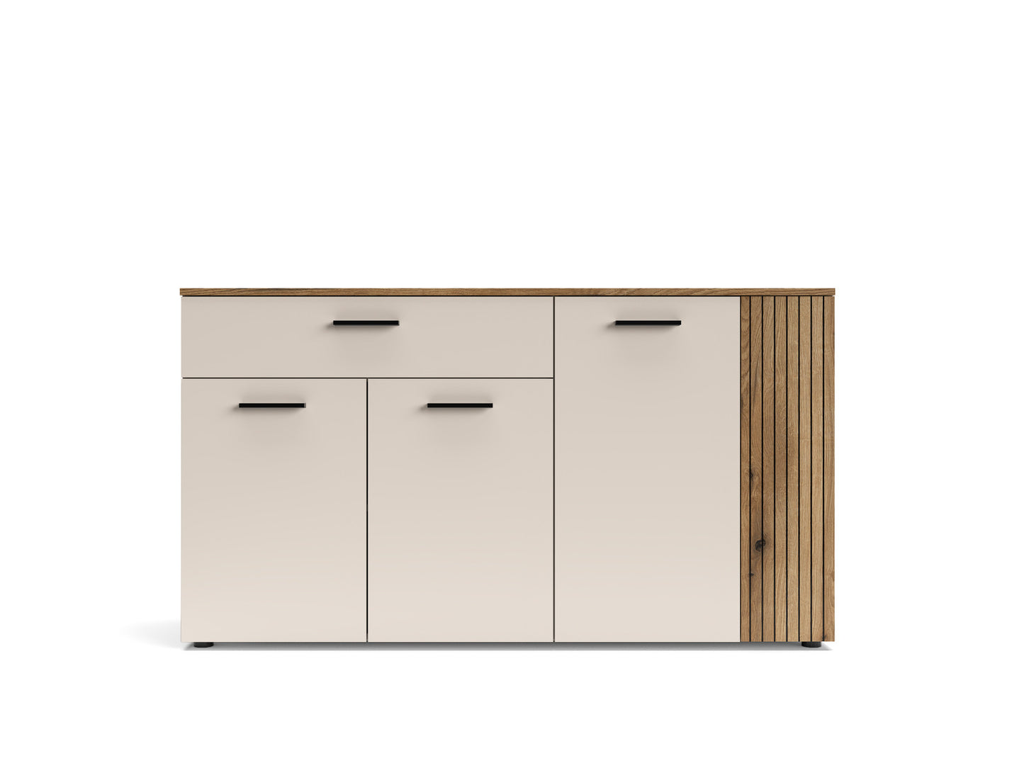 Comoda 4 Usi Si 1 Sertar Frizzante, Cashmir Si Stejar Evoc, 150 Cm