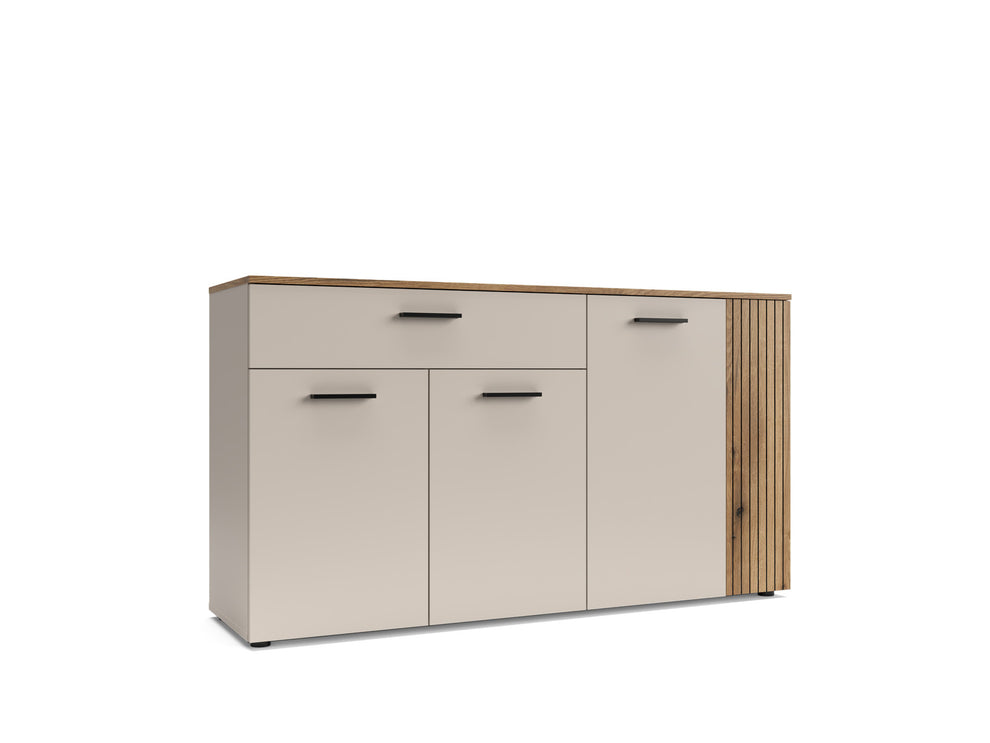 Comoda 4 Usi Si 1 Sertar Frizzante, Cashmir Si Stejar Evoc, 150 Cm