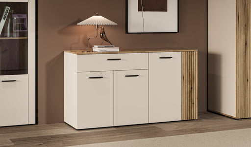Comoda 4 Usi Si 1 Sertar Frizzante, Cashmir Si Stejar Evoc, 150 Cm