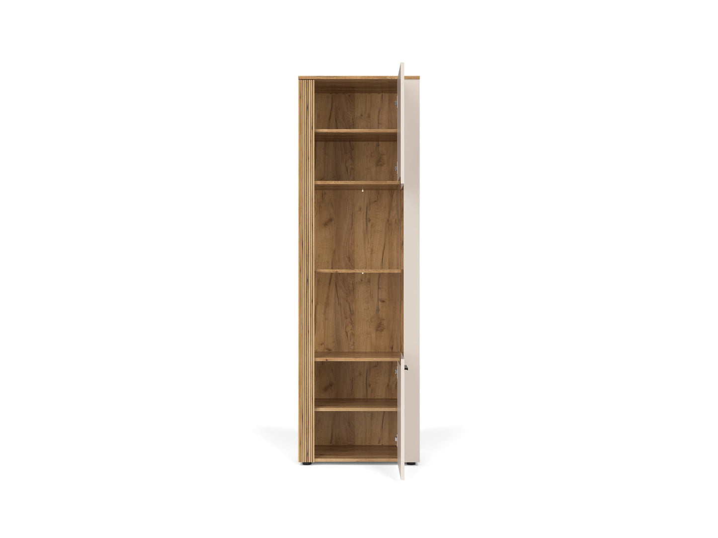 Vitrina Inalta Frizzante, Cashmir Si Stejar Evoc, 60.6 Cm