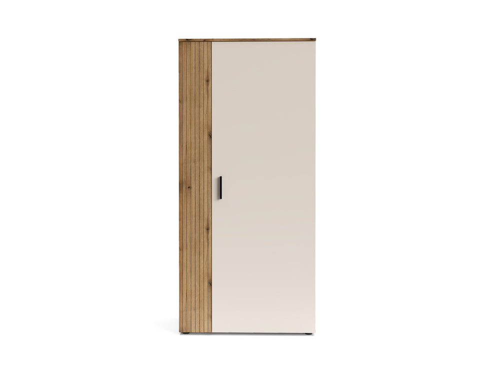 Dulap 2 Usi Frizzante, Cashmir Si Stejar Evoc, 90 Cm