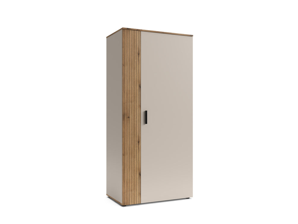 Dulap 2 Usi Frizzante, Cashmir Si Stejar Evoc, 90 Cm