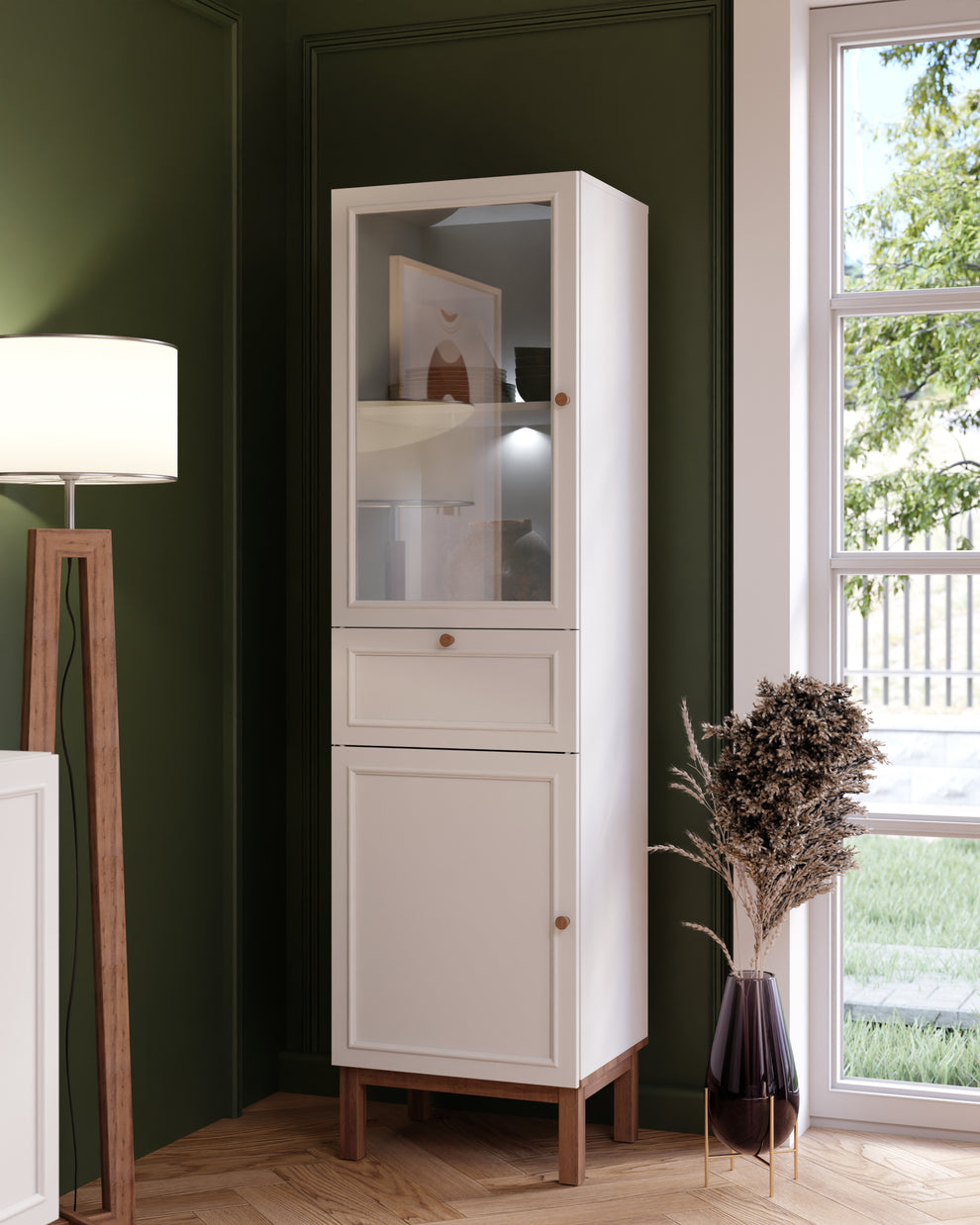 Led 1 punct pt Vitrina 2 Usi Si 1 Sertar Pickadilly