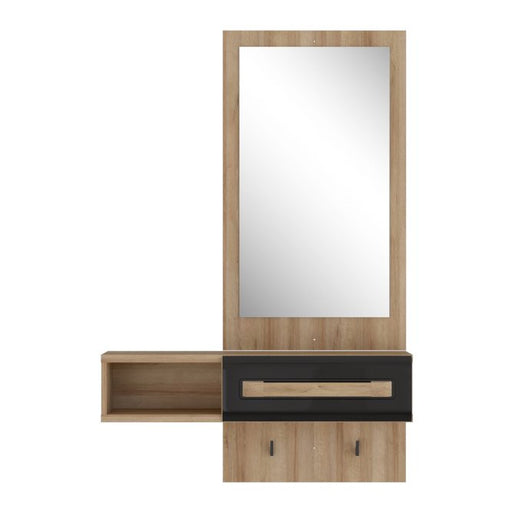 Hol Attentivo  stejar Riviera & negru super lucios, 89.8 Cm