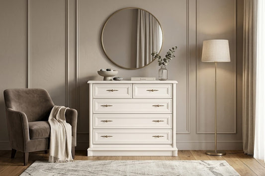 Comoda 5 Sertare Solfegio Kashmir, 101 Cm