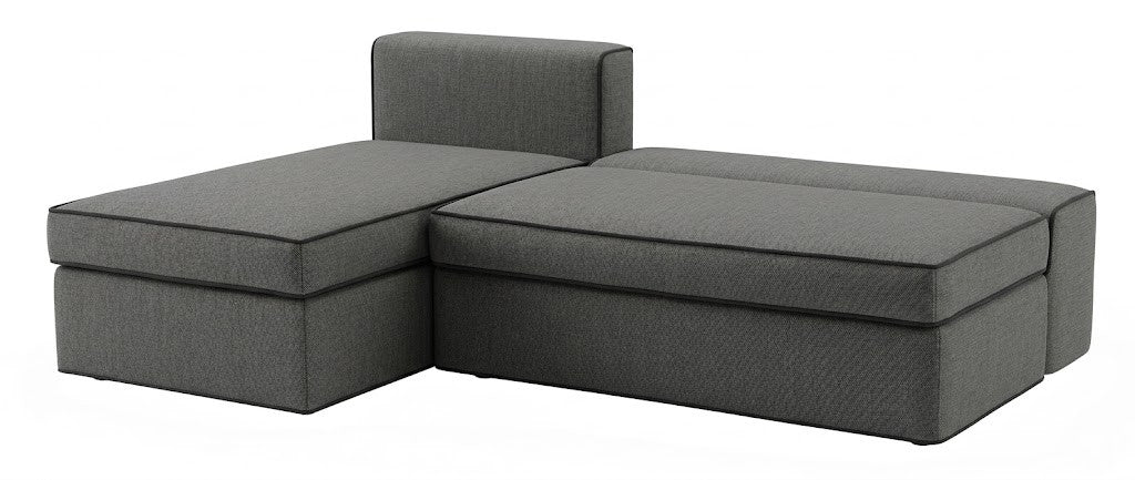 Coltar Extensibil Cu Lada New Modulo, Interschimbabil Stanga/Dreapta, RIVIERA 91/96, 220 x 80 x 155 Cm