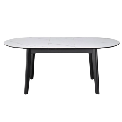 Masa Ovala Extensibila Artes 120-150 x 85 Alb Mat