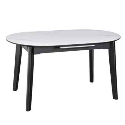 Masa Ovala Extensibila Artes 120-150 x 85 Alb Mat