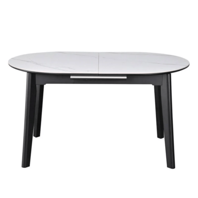 Masa Ovala Extensibila Artes 120-150 x 85 Alb Mat