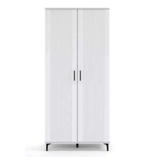 Dulap 2 Usi Loren, Vopsit Alb, 92 Cm