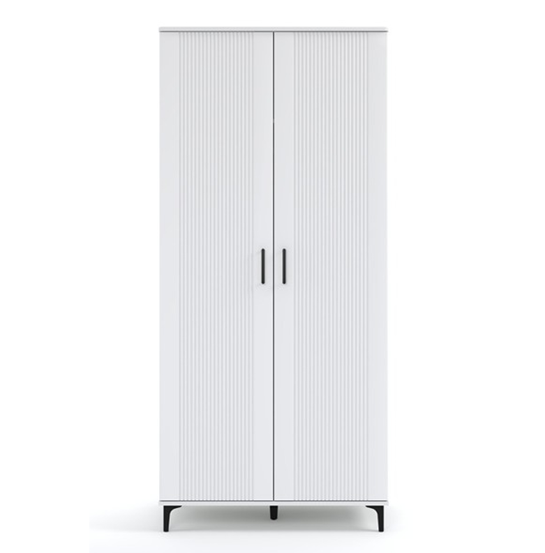 Dulap 2 Usi Loren, Vopsit Alb, 92 Cm