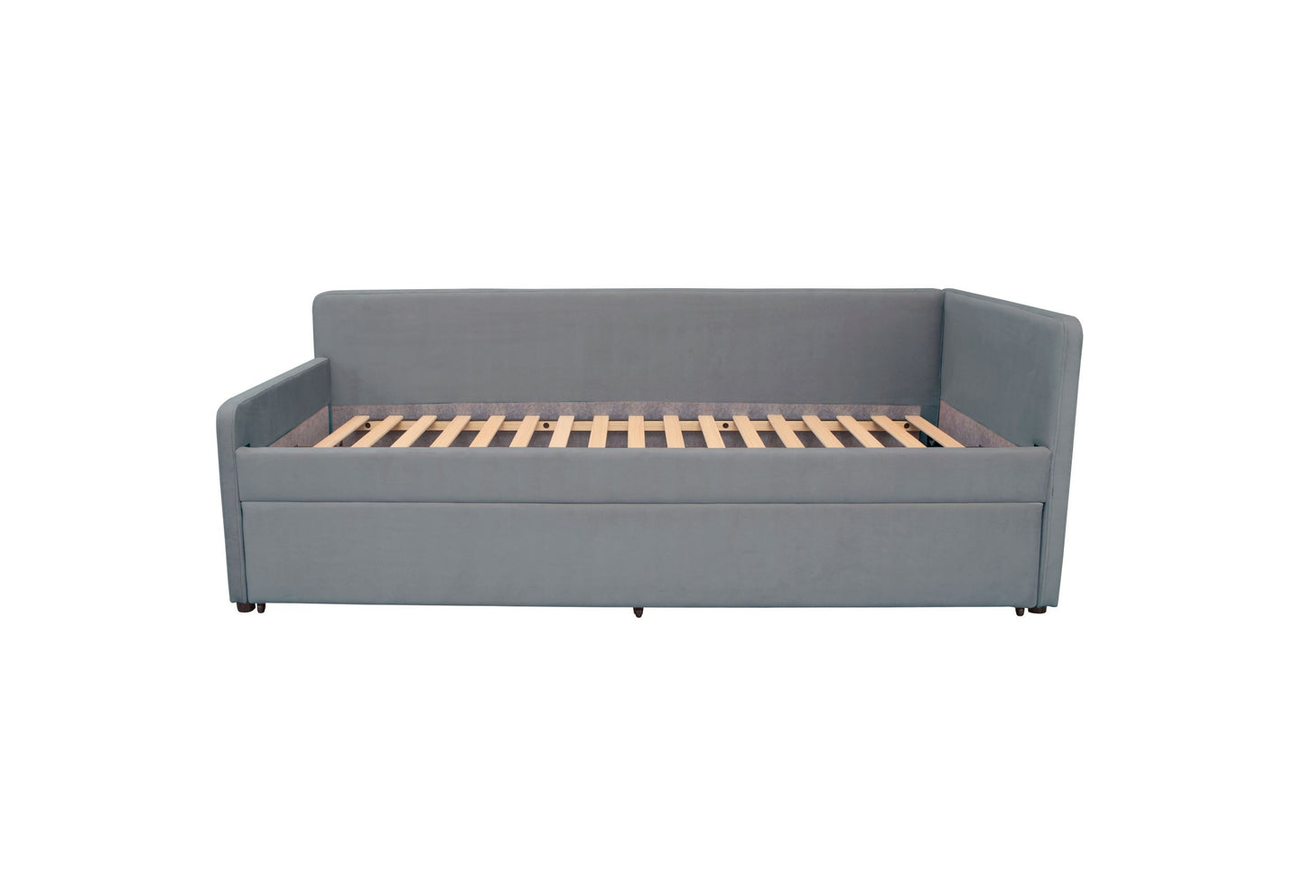 Pat Perete Extensibil Leonida Dimensiune Saltea 90 x 200 Cm Stanga Gri