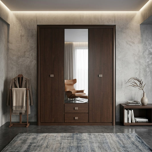Dulap 3 Usi Si 2 Sertare Korona, Wenge Magia, 163.5 Cm