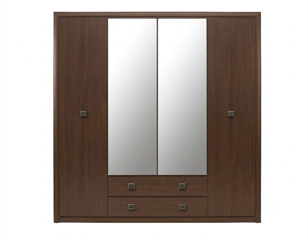Dulap 4 Usi Si 2 Sertare Korona  W Wenge Magia, 214 Cm