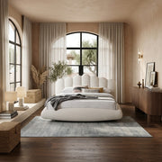Pat Tapitat Away Dimensiune Saltea 160 x 200 Somiera, Boucle Ivory