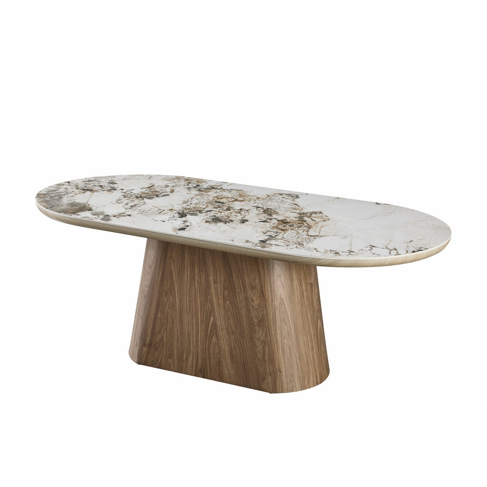 Masa Ovala Goran Stejar Si Beige Pandora 200 x 100 x 75 Cm