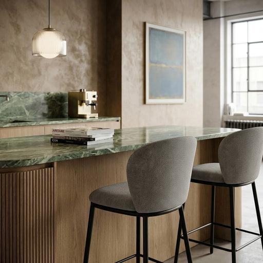Scaun Bar Bruno Light Gri 46 Cm