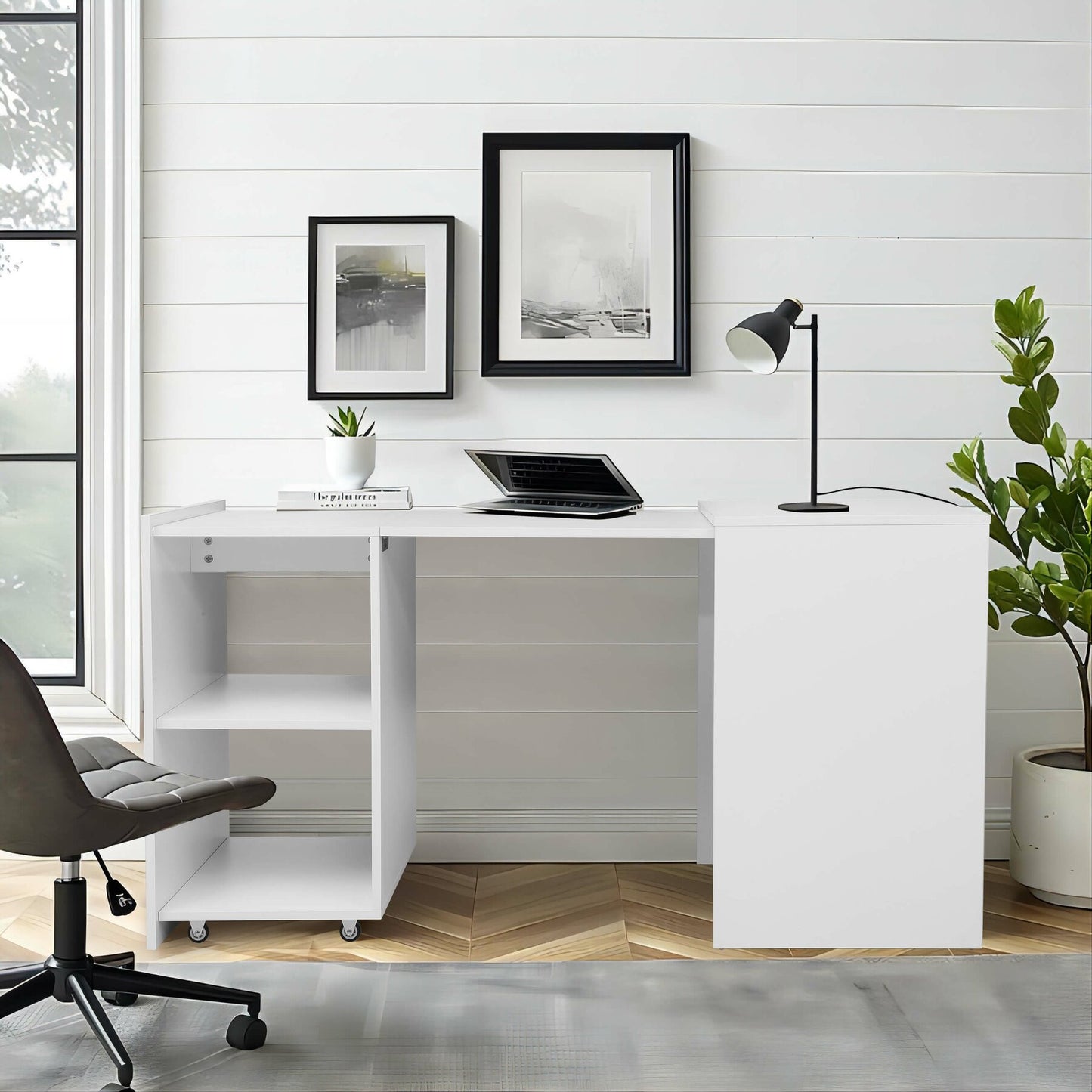 Birou Newsmart Alb 140 x 60 x 76  Cm