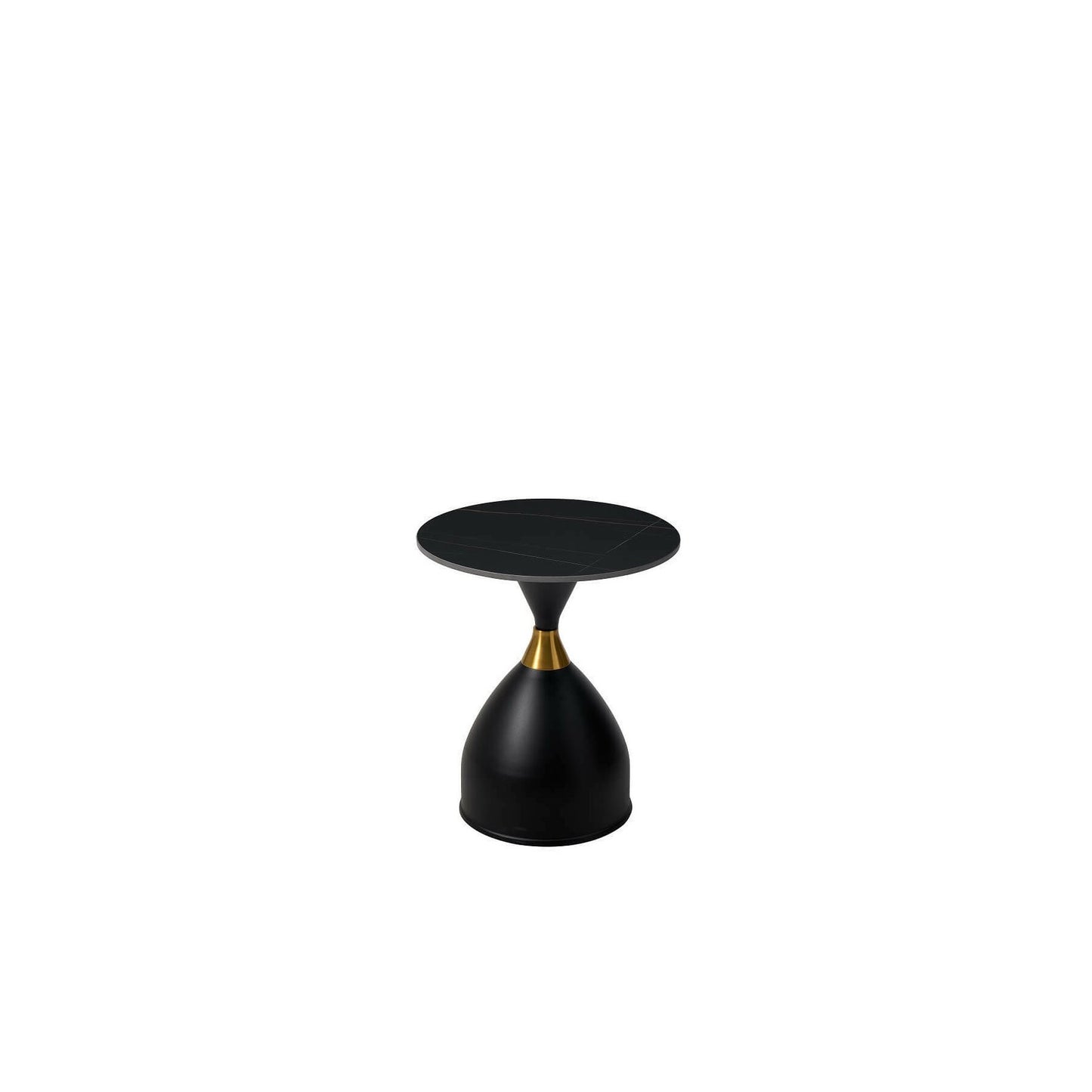 Masa Cafea Lumens Rotunda Negru 50 x 60 Cm