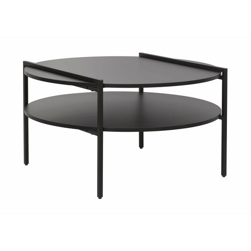 Masa Cafea Jordy Rotunda, Negru  80 x 45 Cm