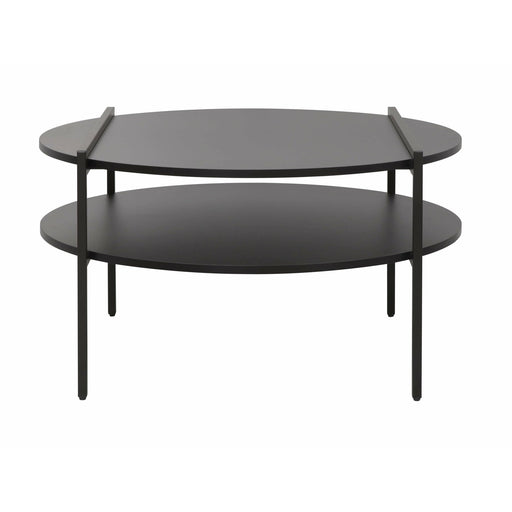 Masa Cafea Jordy Rotunda, Negru  80 x 45 Cm