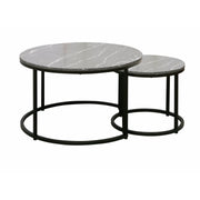Set 2 Mase Cafea Honore Marmura Negru